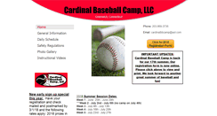 Desktop Screenshot of cardinalbaseballcamp.com