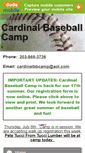 Mobile Screenshot of cardinalbaseballcamp.com